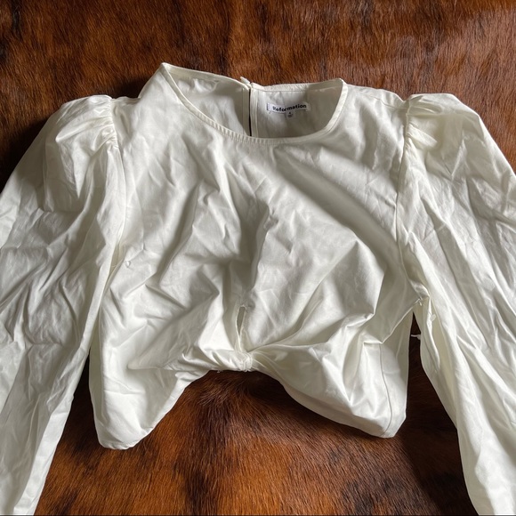 Reformation Derek long sleeve crop top - Picture 7 of 15